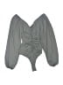 Lulus Gray 3/4 Sleeve Blouse Size XS - photo 1