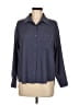 Aqua 100% Polyester Gray 3/4 Sleeve Blouse Size M - photo 1