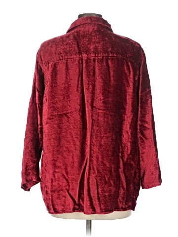 Tru Luxe Jeans 3/4 Sleeve Button-Down Shirt (view 2)