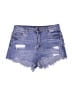 Almost Famous Blue Denim Shorts Size 8 - photo 1