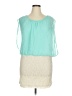 Deb Teal Sleeveless Blouse Size 1X - photo 1