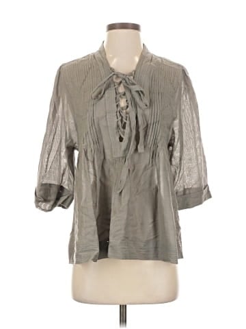 Repeat Cashmere 3/4 Sleeve Blouse (view 1)