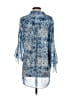 Boho Chic Paisley Blue 3/4 Sleeve Blouse Size XS - photo 2