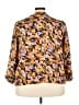 Zac & Rachel 100% Polyester Floral Orange 3/4 Sleeve Blouse Size 3X - photo 2