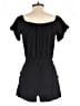 Ann Taylor LOFT Outlet 100% Rayon Solid Black Romper Size XS (estimated) - photo 2