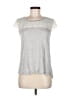 E by Eloise 100% Modal Silver Short Sleeve Top Size M - photo 1