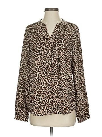 Karl Lagerfeld Paris Long Sleeve Blouse (view 1)