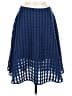 NBD 100% Polyester Checkered-gingham Blue Casual Skirt Size M - photo 1