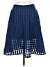 NBD 100% Polyester Checkered-gingham Blue Casual Skirt Size M - photo 2