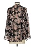 Ann Taylor LOFT 100% Polyester Paisley Black Long Sleeve Blouse Size S - photo 2