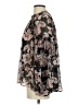 Ann Taylor LOFT 100% Polyester Paisley Black Long Sleeve Blouse Size S - photo 5