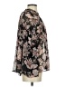 Ann Taylor LOFT 100% Polyester Paisley Black Long Sleeve Blouse Size S - photo 4