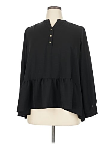 Ecru Long Sleeve Blouse (view 1)