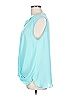 Laundry by Shelli Segal 100% Polyester Teal Blue Sleeveless Blouse Size L - photo 5