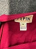 Pepin 100% Cotton Red Burgundy Short Sleeve Top Size M - photo 7