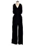 Gap 100% Polyester Solid Black Jumpsuit Size L - photo 1