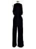 Gap 100% Polyester Solid Black Jumpsuit Size L - photo 2
