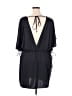 H&M Solid Black Casual Dress Size Med - Lg - photo 2