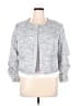 Derek Lam 10 Crosby Tweed Gray Blue Jacket Size 18 - photo 1