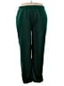 Woman Within 100% Polyester Solid Green Casual Pants Size 18 (L) - photo 1