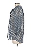 Max Studio 100% Polyester Polka Dots Gray 3/4 Sleeve Blouse Size M - photo 5