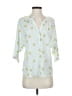 Joie 100% Polyester Teal 3/4 Sleeve Blouse Size S - photo 1