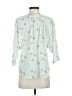 Joie 100% Polyester Teal 3/4 Sleeve Blouse Size S - photo 2