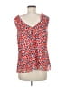 CAbi 100% Polyester Red Sleeveless Blouse Size M - photo 2