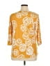 Jostar Yellow 3/4 Sleeve Top Size XL (estimated) - photo 2
