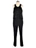 Cynthia Rowley 100% Nylon Stars Black Jumpsuit Size 6 - photo 1