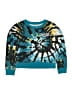 Justice Tie-dye Teal Pullover Sweater Size 10 - photo 1