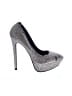 Steve Madden Silver Heels Size 8 - photo 1