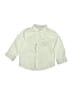 3Pommes Solid Green Long Sleeve Button-Down Shirt Size 3 - photo 1