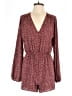 Rokoko 100% Polyester Hearts Burgundy Romper Size M - photo 1