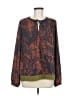 CAbi 100% Polyester Orange Long Sleeve Blouse Size M - photo 1