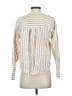 Everlane Stripes Ivory 3/4 Sleeve Button-Down Shirt Size 2 - photo 2