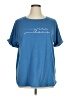 New Directions Blue Short Sleeve Top Size XL - photo 1