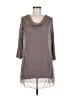 Phase Eight Solid Brown Gray Casual Dress Size M - photo 1