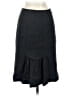 Rebecca Taylor Chevron-herringbone Gray Wool Skirt Size 0 - photo 2