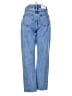 Missguided 100% Cotton Hearts Blue Jeans Size 2 Short - photo 2