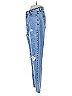 Missguided 100% Cotton Hearts Blue Jeans Size 2 Short - photo 5