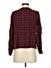 Three Dots 100% Rayon Burgundy Long Sleeve Blouse Size S - photo 2