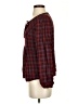 Three Dots 100% Rayon Burgundy Long Sleeve Blouse Size S - photo 5
