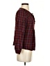 Three Dots 100% Rayon Burgundy Long Sleeve Blouse Size S - photo 4