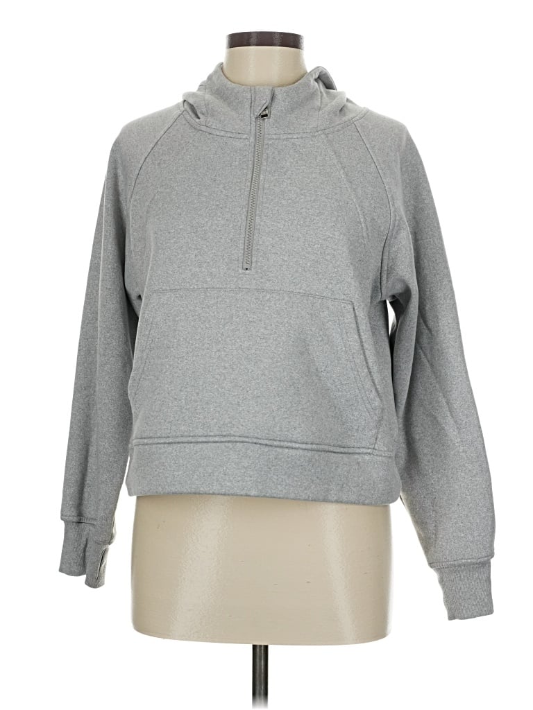 Pre-owned Assorted Brands Pullover Hoodie In Gray