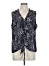 B Collection by Bobeau 100% Polyester Blue Sleeveless Blouse Size L - photo 1