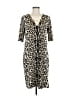 JBS Animal Print Tan Casual Dress Size M - photo 1