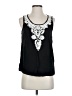 Dina Be 100% Polyester Black Sleeveless Blouse Size S - photo 1
