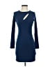Arden B. Solid Blue Casual Dress Size S - photo 1