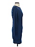 Arden B. Solid Blue Casual Dress Size S - photo 4